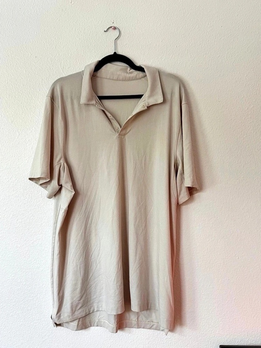 lululemon Snap Front Performance Short Sleeve Polo